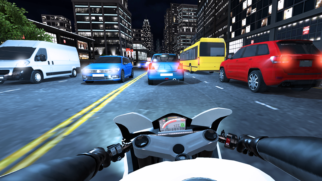 Traffic Moto Racing 2024 - Gameplay image of android game