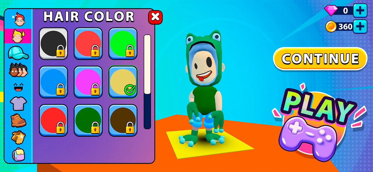 Obby Parkour: Crazy Adventures - Gameplay image of android game