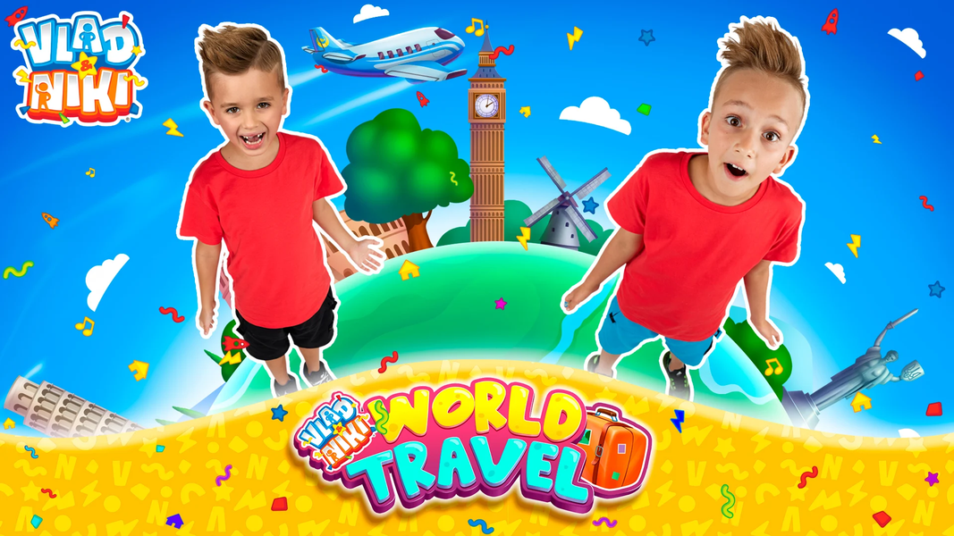 Vlad and Niki: World Travel - Gameplay image of android game