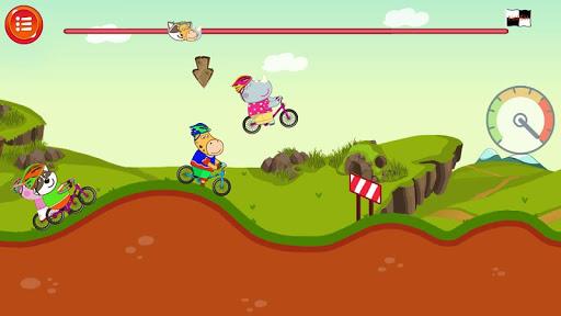Hippo Bicycle: Kids Racing - Gameplay image of android game