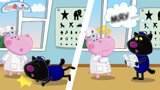 Hippo Eye Doctor: Medical game - Gameplay image of android game