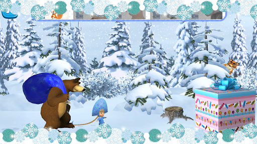 Masha and the Bear: Christmas - Gameplay image of android game