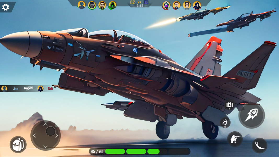 Modern Jet Fighter Games - عکس بازی موبایلی اندروید
