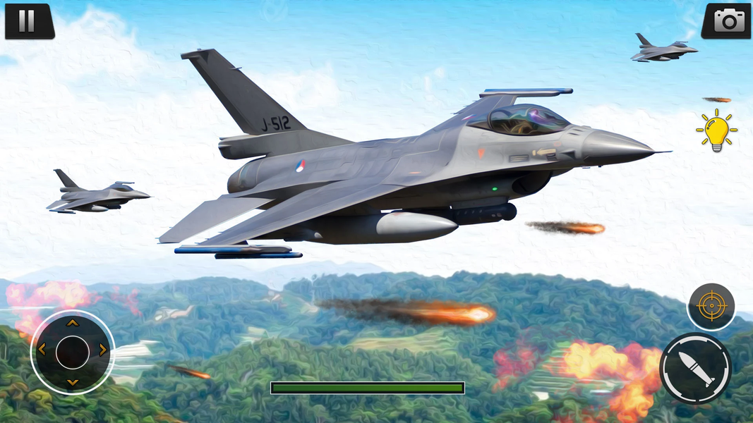 Modern Jet Fighter Games - Gameplay image of android game