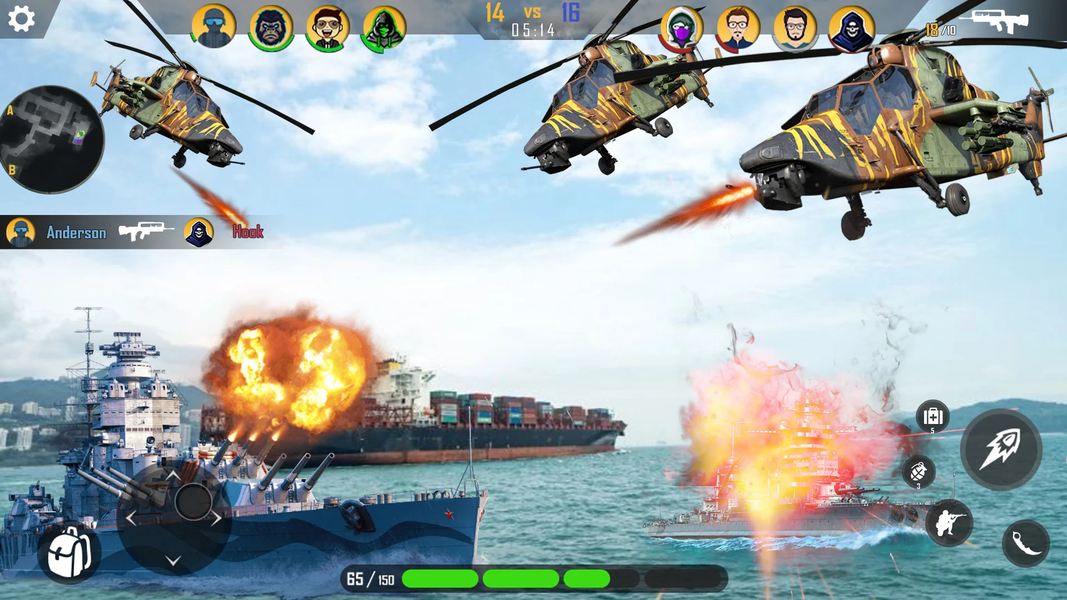 Gunship Battle Air Force War - Gameplay image of android game