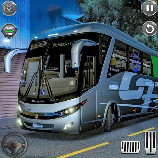 Bus Simulator - Euro Bus Drive - Gameplay image of android game