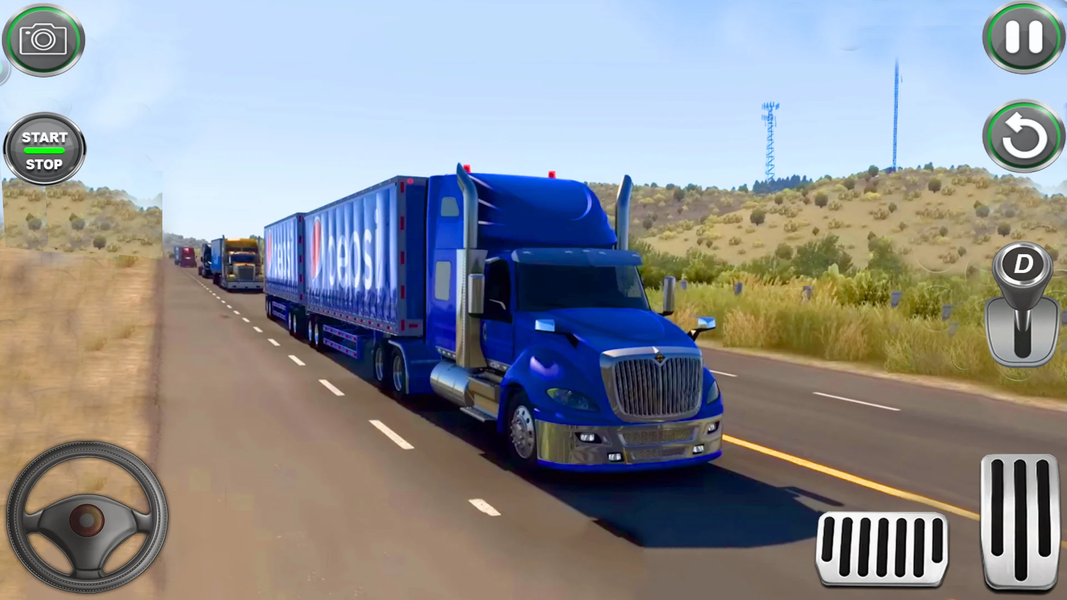 American Truck Driving 3D 2022 - Gameplay image of android game