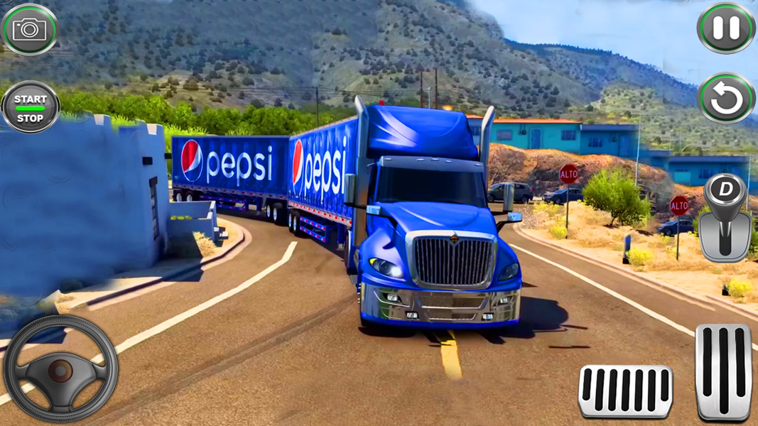 American Truck Driving 3D 2022 - Gameplay image of android game