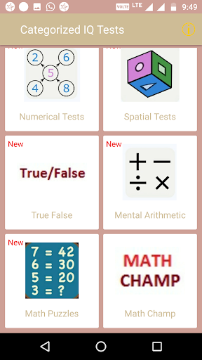 IQ Test - عکس برنامه موبایلی اندروید