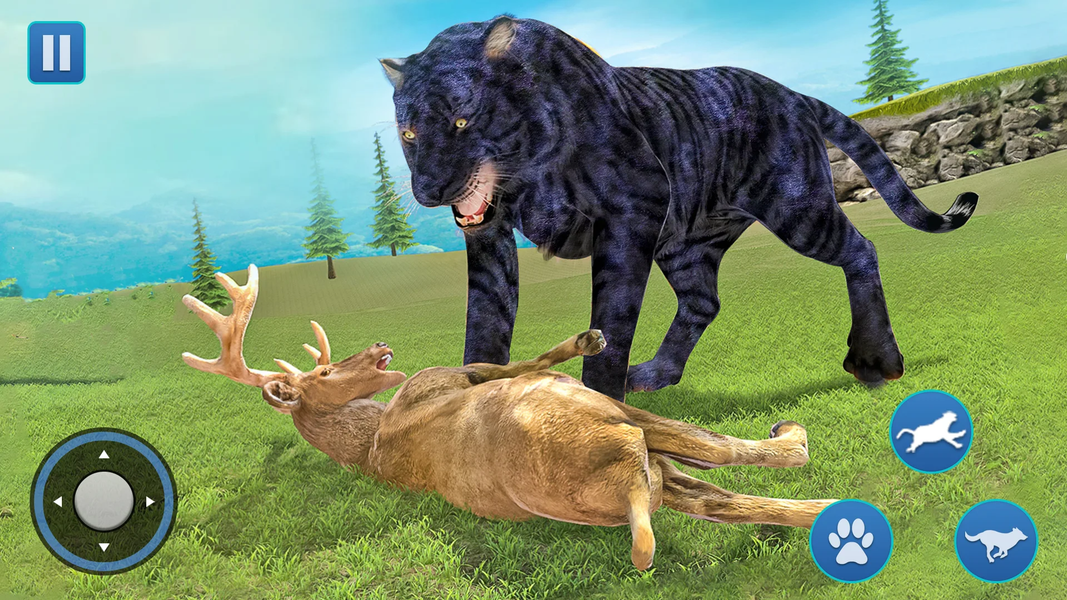 Wild Animal Hunt Panther Games - Gameplay image of android game