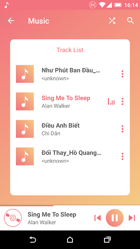 Music Player - عکس برنامه موبایلی اندروید