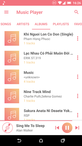 Music Player - عکس برنامه موبایلی اندروید