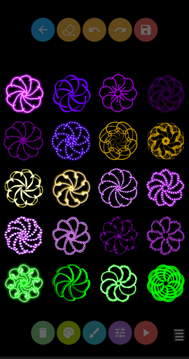 Glow Magic Doodle kaleidoscope - عکس برنامه موبایلی اندروید