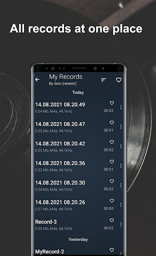 Internal Audio Record - Sound, voice Recorder - Image screenshot of android app