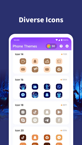 Phone Themes - عکس برنامه موبایلی اندروید