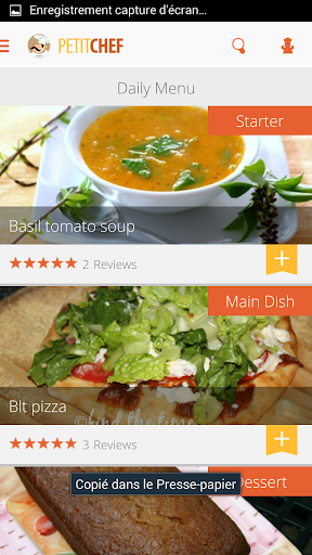 PetitChef, cooking and recipes - Image screenshot of android app