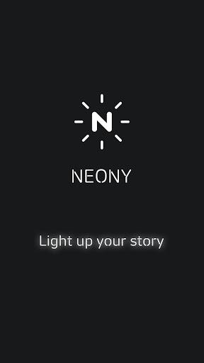NEONY - neon sign text on pic - عکس برنامه موبایلی اندروید