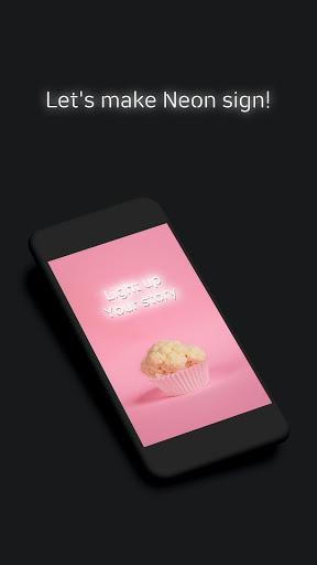 NEONY - neon sign text on pic - عکس برنامه موبایلی اندروید