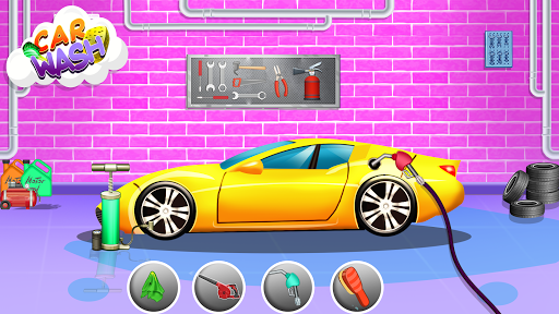 Kids Car Wash Cleaning Service Station - Image screenshot of android app