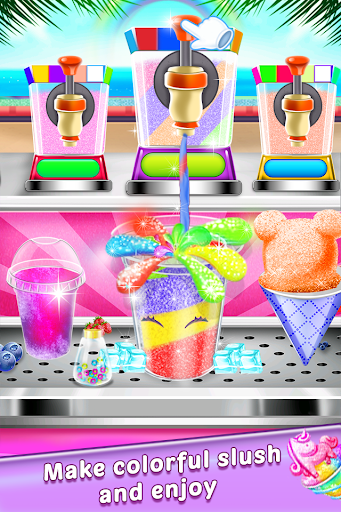 Frozen Slush Ice Candy - Rainbow Slushy Food Maker - عکس برنامه موبایلی اندروید