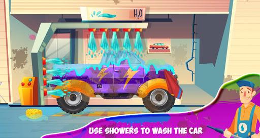 Kids Sports Car Wash Salon Auto Workshop Station - Gameplay image of android game
