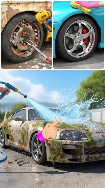 Car Wash Makeover Fixing Games - Gameplay image of android game