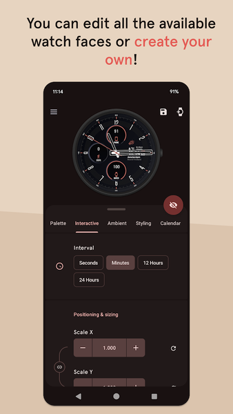 Pujie Watch Faces - Wear OS ۴- - عکس برنامه موبایلی اندروید