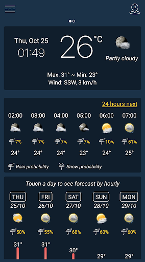 Weather Forecast - عکس برنامه موبایلی اندروید