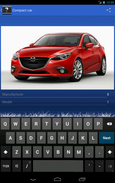 Car Quiz - Gameplay image of android game