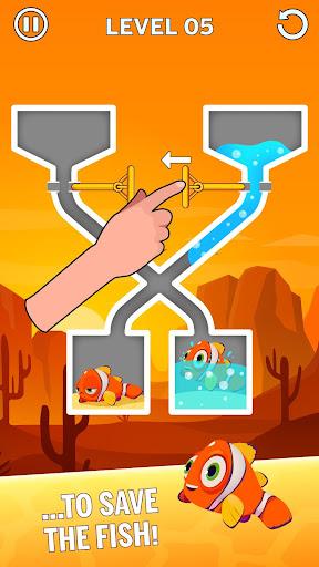 Water Puzzle - Fish Rescue - عکس بازی موبایلی اندروید