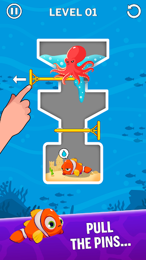Water Puzzle - Fish Rescue - عکس بازی موبایلی اندروید