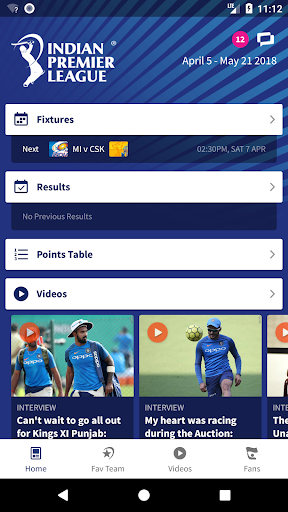 IPL 2019 - عکس برنامه موبایلی اندروید