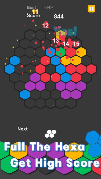 Nine Hexagons - Gameplay image of android game
