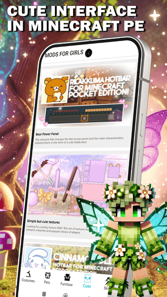 Cute Mods for Girls for MCPE - Image screenshot of android app
