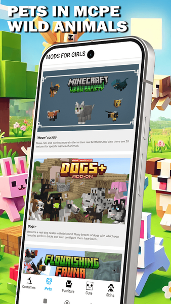 Cute Mods for Girls for MCPE - Image screenshot of android app