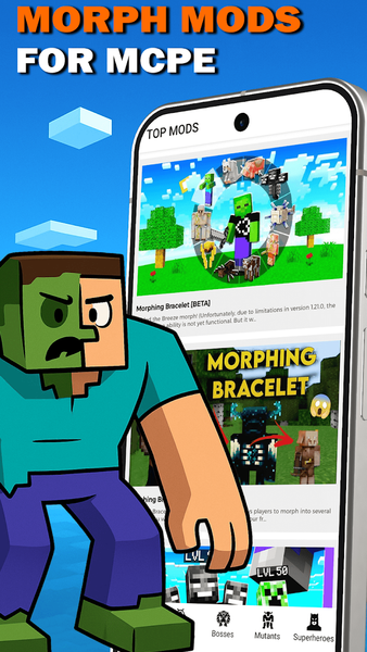 Morph Mods for MCPE: Epic Mobs - عکس برنامه موبایلی اندروید