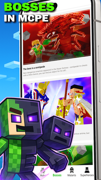 Morph Mods for MCPE: Epic Mobs - عکس برنامه موبایلی اندروید