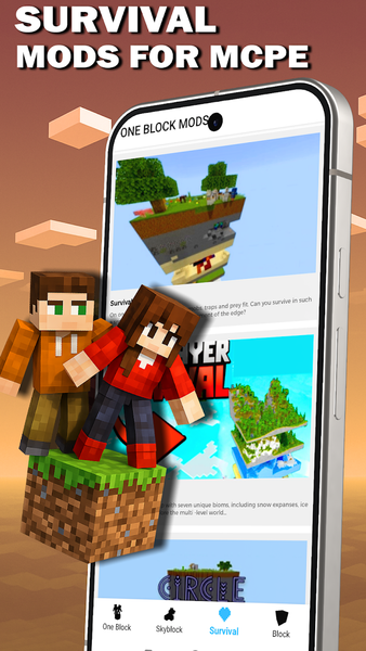 One Block Mod for Minecraft PE - عکس برنامه موبایلی اندروید