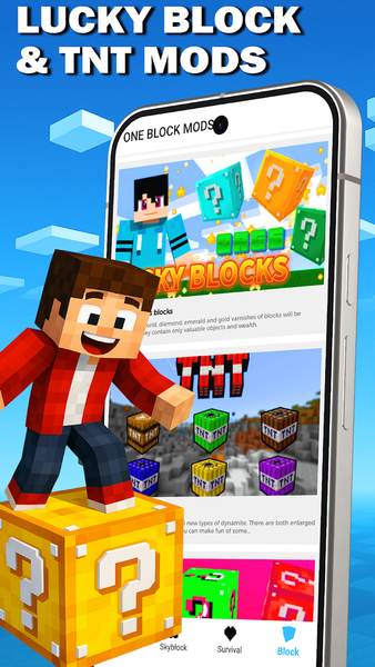 One Block Mod for Minecraft PE - عکس برنامه موبایلی اندروید