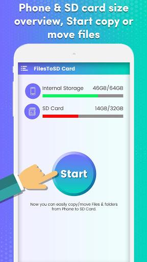 Transfer phone to SD Card – Fi - Image screenshot of android app