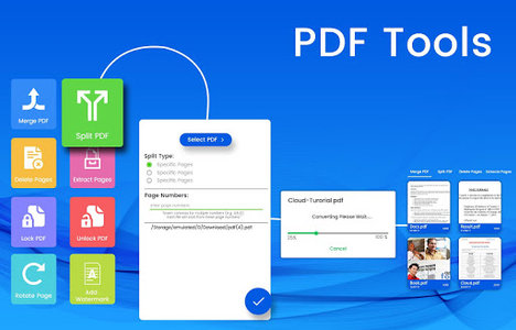 PDF Tools: Merge & Split PDF - عکس برنامه موبایلی اندروید