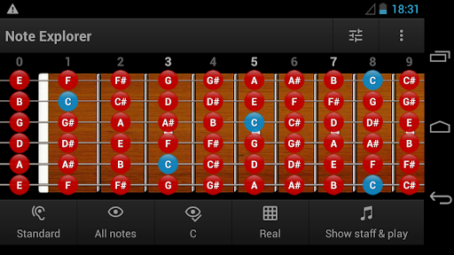 Guitar Note Trainer Demo - Image screenshot of android app