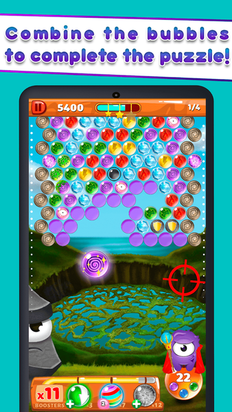 Bubble Guriko - Pop Adventure - Gameplay image of android game