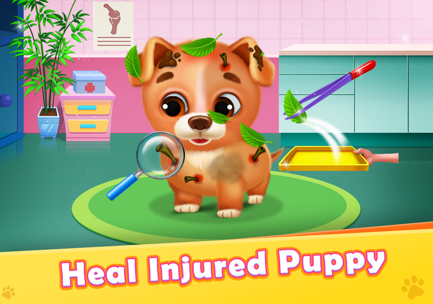 Puppy Pet Salon - Daycare Care - Gameplay image of android game