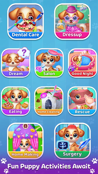 Cute Puppy Daycare Salon - Gameplay image of android game
