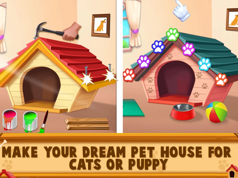 Cute Pet Puppy Daycare Salon - Gameplay image of android game