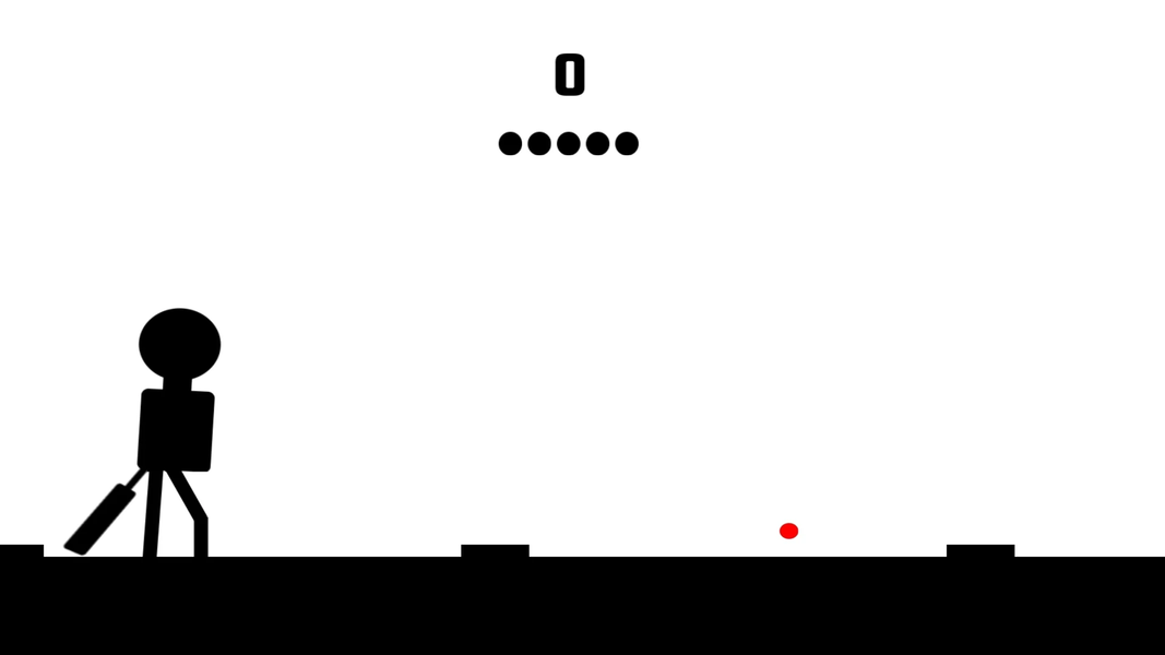 Blind Cricket Black - Gameplay image of android game