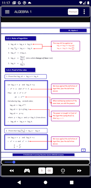 Algebra 1 Pure Math - عکس برنامه موبایلی اندروید