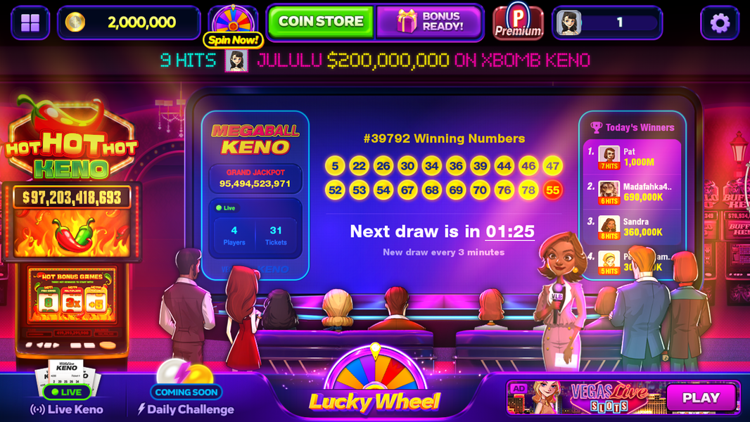 Vegas Keno - Gameplay image of android game