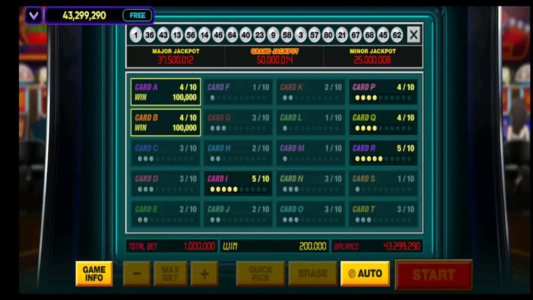 Vegas Keno - Gameplay image of android game